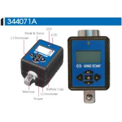 Adaptateur De Couple Electronique 1/2" 40-200Nm King Tony - 344071A