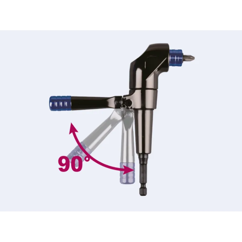 Adaptateur à Renvoi d'Angle 1/4" pour Visseuse King Tony - 759140