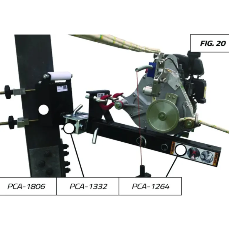 Ancrage pivotant pour supports de tire verticale Portable Winch - PCA-1332