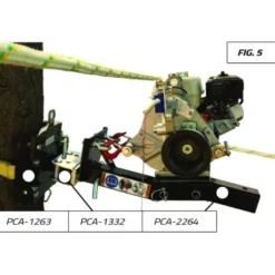 Ancrage pivotant pour supports de tire verticale Portable Winch - PCA-1332
