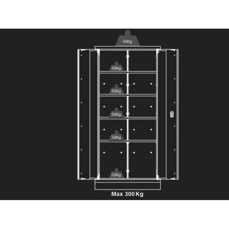 Armoire 2 Portes King Tony - 87D1118AKG