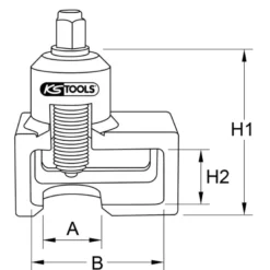 Arrache-rotules pour Volvo, 85,0 mm KS TOOLS 460.3945