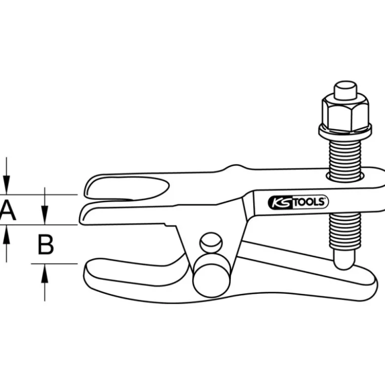Arrache rotules universel à 2 positions pour extraction des commandes de freinages TOOLS 700.5610