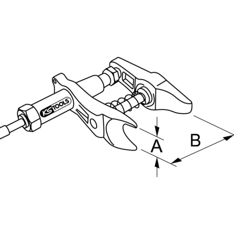 Arrache rotule universel (jusqu'à un diamètre de 45 mm) KS TOOLS 670.0161