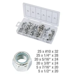 Assortiment d'écrous autobloquants UNF 100 pièces KS TOOLS 970.0490