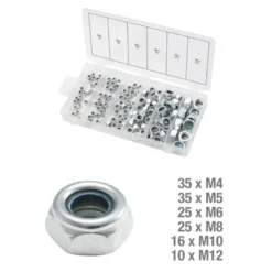 Assortiment d'écrous de sécurité 146 pièces KS TOOLS 970.0120