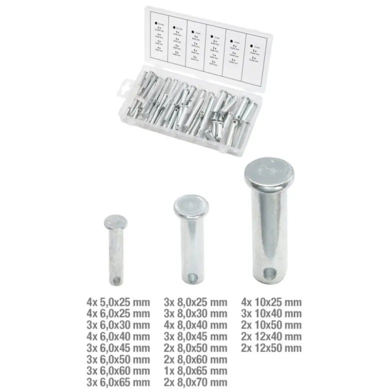 Assortiment d'écrous de sécurité 60 pièces KS TOOLS 970.0210