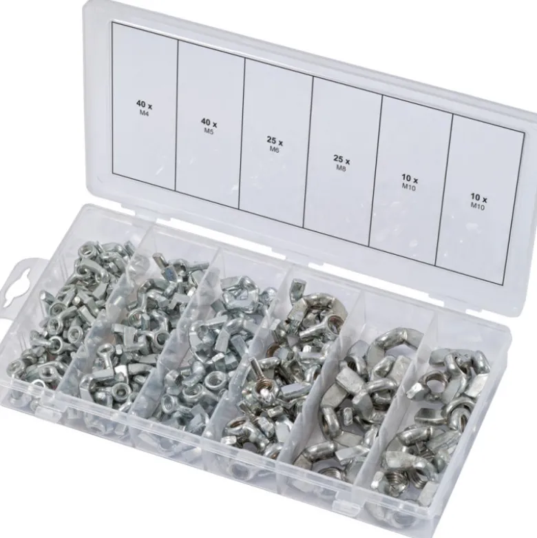 Assortiment d'écrous papillon 150 pièces KS TOOLS 970.0470
