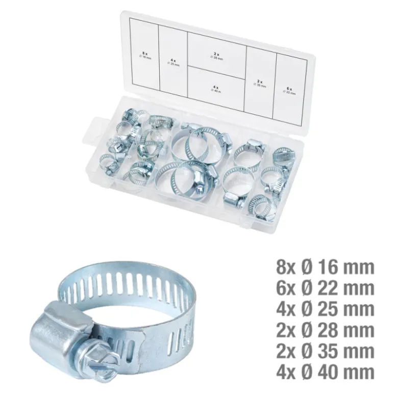 Assortiment de colliers de serrage 26 pièces KS TOOLS 970.0070