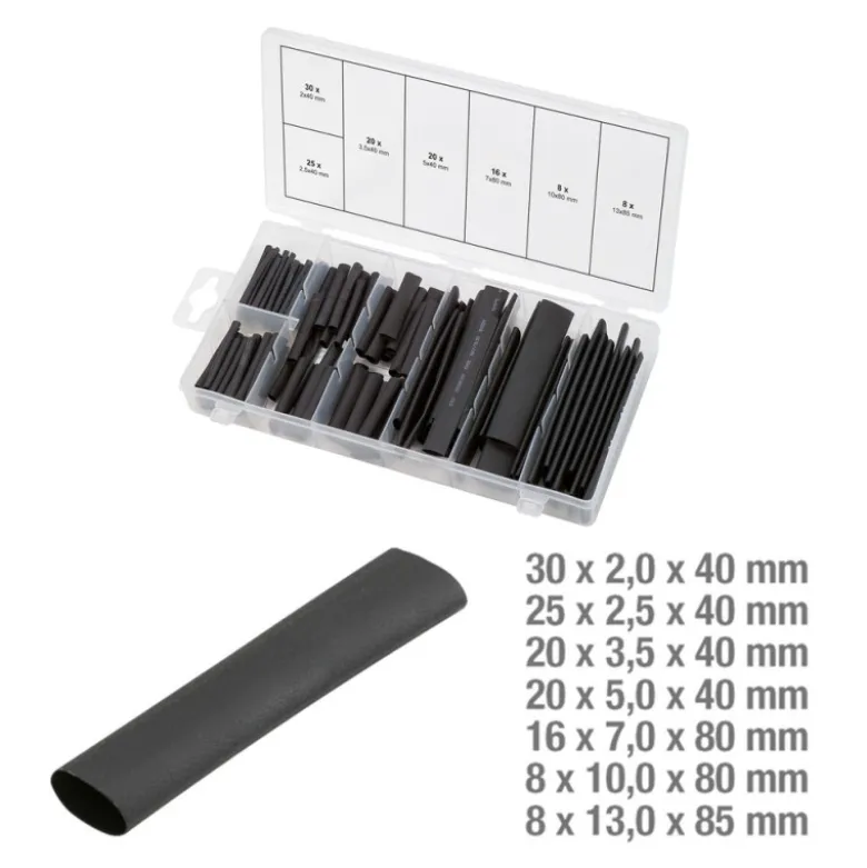 Assortiment de gaines thermo-rétractables 127 pièces KS TOOLS 970.0230
