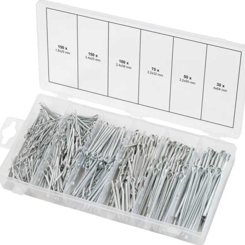 Assortiment de goupilles fendues 550 pièces KS TOOLS 970.0080