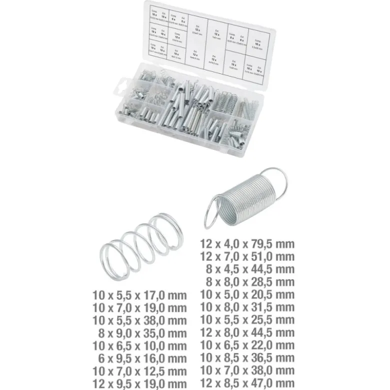 Assortiment de ressorts 200 pièces KS TOOLS 970.0010