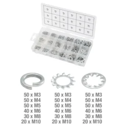 Assortiment de rondelles et de rondelles dentées 720 pièces KS TOOLS 970.0240