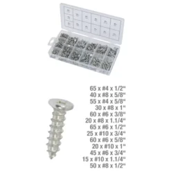 Assortiment de vis auto-taraudeuses bois 550 pièces KS TOOLS 970.0430
