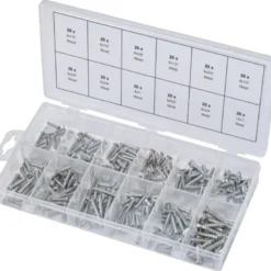 Assortiment de vis auto-taraudeuses métal et bois 240 pièces KS TOOLS 970.0410