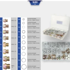 Assortiment de vis de vidange et joints 534pcs BRILLIANT TOOLS - BT711200