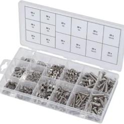 Assortiment de vis, rondelles et écrous en inox 475 pièces KS TOOLS 970.0510