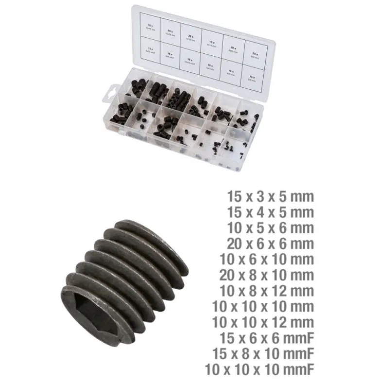 Assortiment de vis sans tête 160 pièces KS TOOLS 970.0400