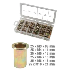 Assortiment d'inserts taraudés acier, 150 pièces KS TOOLS 970.0610