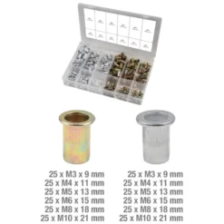 Assortiment d'inserts taraudés acier et aluminium, 300 pièces KS TOOLS 970.0630