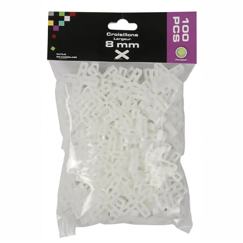 Blister de croisillons de 8mm 100 pièces SIDAMO 11255111
