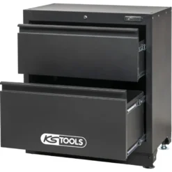 Bloc 2 tiroirs noir H 954 X L 861 X P 500 mm - KS TOOLS 810.8038