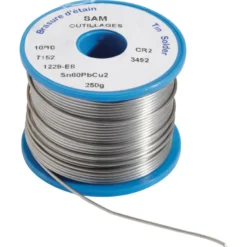 Bobine etain pour soudure - d. 0,8 MM - l. 57 metres SAM - 1229-e4