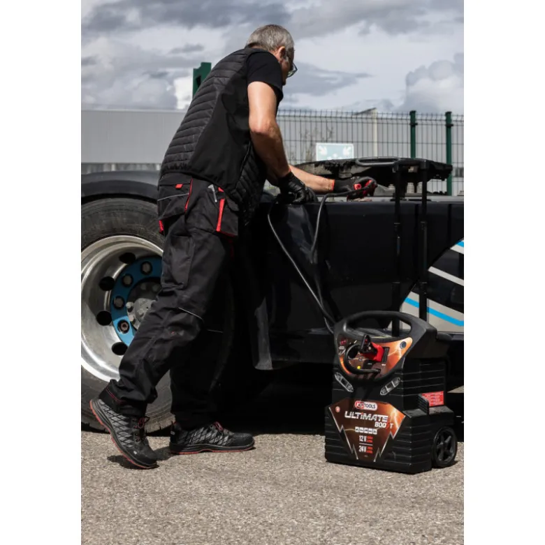 Booster à batterie 12V/24V 6200 / 3100 A PL à trolley KS TOOLS 550.1825