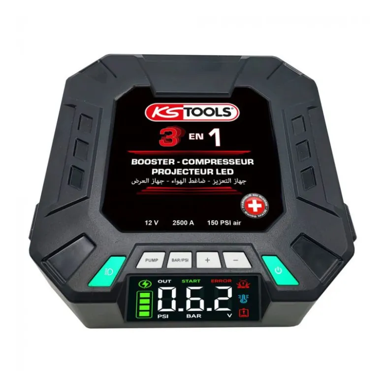 Booster lithium - Gonfleur - Projecteur 3 en 1 KS TOOLS - 550.1925F