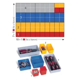 Boîtes de rangement 21 pièces KRAFTWERK 198.001.002