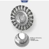 Brosse circulaire acier torsadé 115mm entrainement 22mm BRILLIANT TOOLS - BT103102