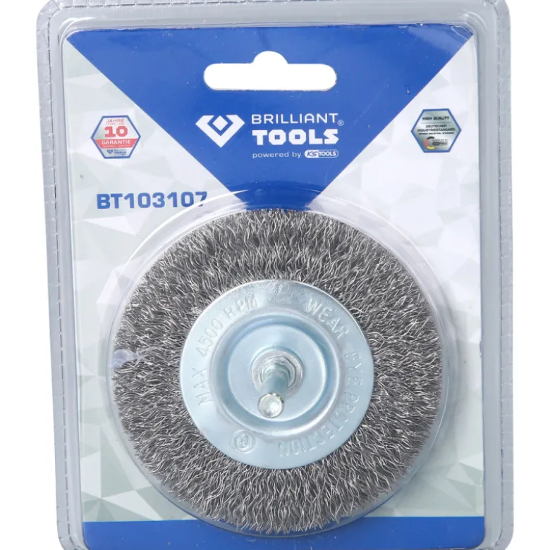 Brosse circulaire 75mm queue de serrage 6mm BRILLIANT TOOLS - BT103107