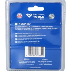 Brosse circulaire 75mm queue de serrage 6mm BRILLIANT TOOLS - BT103107
