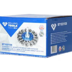 Brosse circulaire 75mm queue de serrage 6mm BRILLIANT TOOLS - BT103109