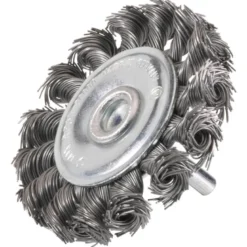 Brosse circulaire sur tige de 6mm à mèches torsadées acier - SIDAMO