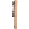 Brosse métallique acier inoxydable à 3 rangées 290mm BRILLIANT TOOLS - BT706003