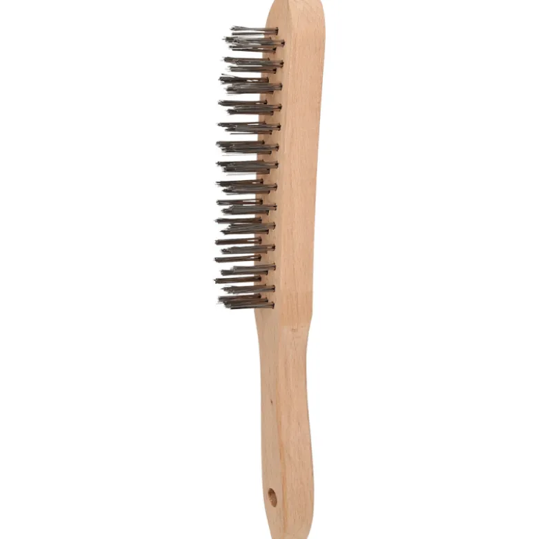 Brosse métallique acier inoxydable à 3 rangées 290mm BRILLIANT TOOLS - BT706003