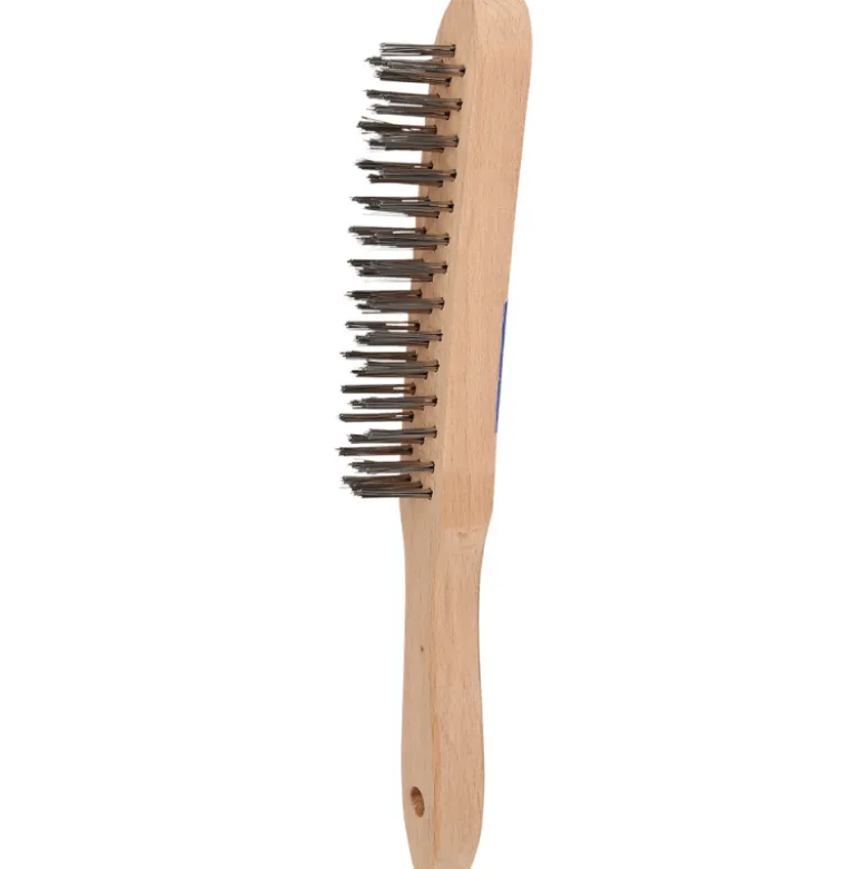 Brosse métallique acier inoxydable à 3 rangées 290mm BRILLIANT TOOLS - BT706003