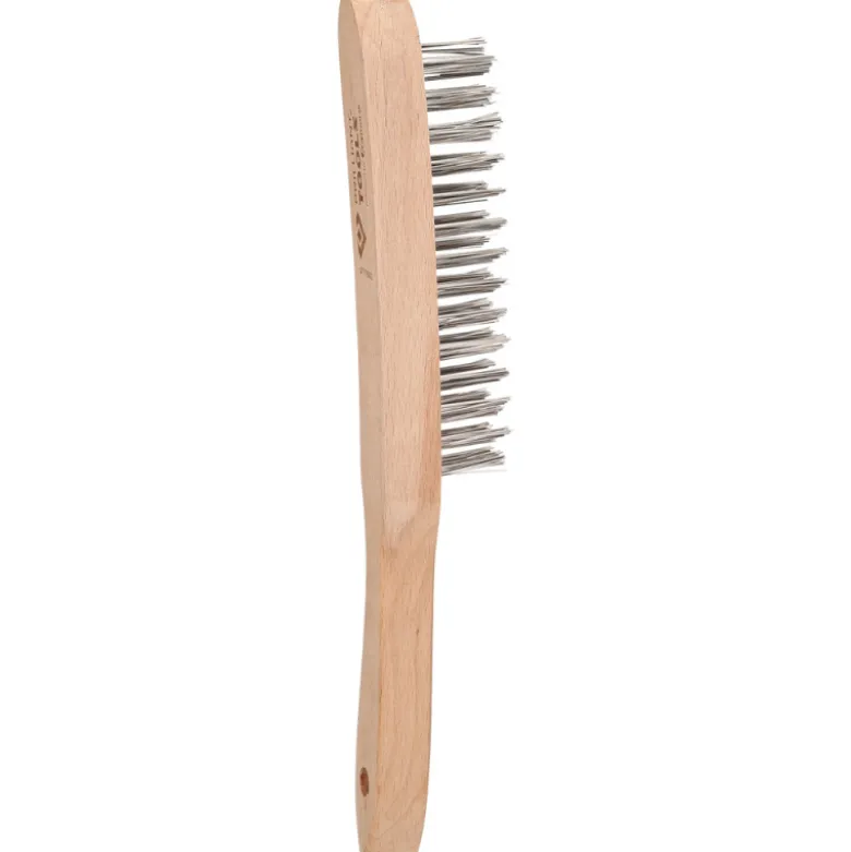 Brosse métallique acier inoxydable à 3 rangées 290mm BRILLIANT TOOLS - BT706003