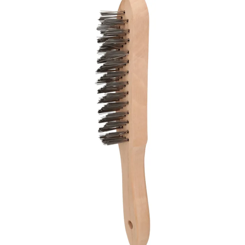 Brosse métallique acier à 4 rangées L290mm BRILLIANT TOOLS - BT706002