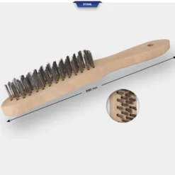 Brosse métallique acier à 4 rangées L290mm BRILLIANT TOOLS - BT706002