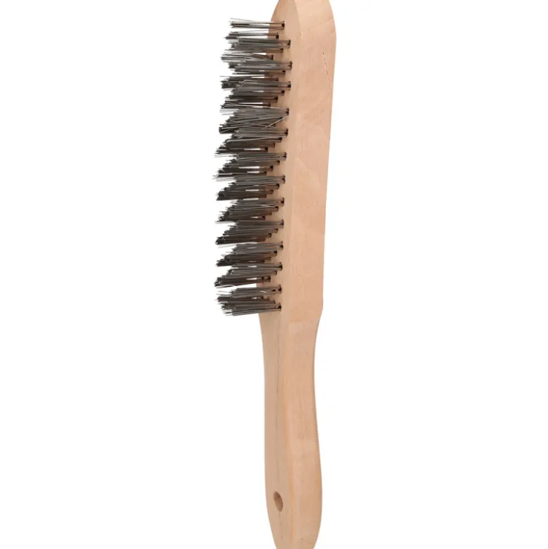 Brosse métallique acier à 4 rangées L290mm BRILLIANT TOOLS - BT706002