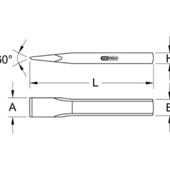 Burin de carossier extra plat KS TOOLS 156.0589
