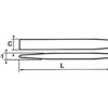 Burin Profil Constant 28X250 Mm + Clip SAM Outillage - 3-250-A-FME