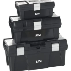 Caisse A Outils En Pvc - Vide - Lot De 3 SAM Outillage - CAO-PACK