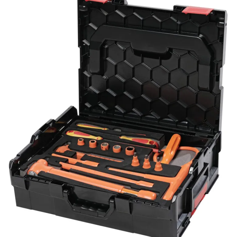 Caisse Rangement 16 Outils Isoles Pour Vehicules Electriques SAM Outillage - CP-16HYB