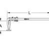 Calibre à coulisse en inox 300mm pour tambour de frein VL KS TOOLS 300.0525