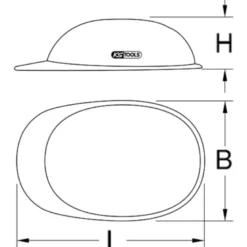 Casque de protection renforcé avec écran facial intégré pour électricien KS Tools - 117.0118