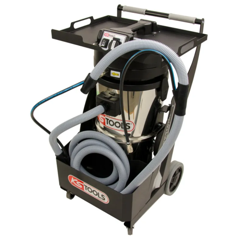 Centrale d'aspiration cuve inox 35L 1700W KS TOOLS 165.0113