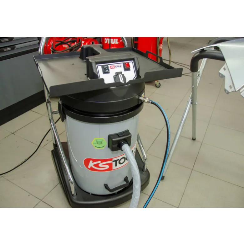 Centrale d'aspiration cuve plastique 76L 2600W KS TOOLS 165.0114